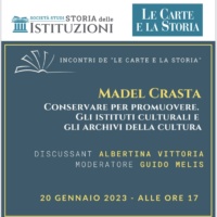Incontro di “Le Carte e La Storia” il 20 gennaio. Con Madel Crasta, Guido Melis, Albertina Vittoria